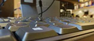 Close up of a computer keyboard