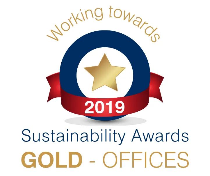 Sustainability Awards Working Towards Gold Offices 2019